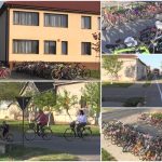 Comuna din România unde s-au construit 3 km de piste pentru biciclete şi unde toată lumea pedalează. La şcoală, rastelele sunt neîncăpătoare